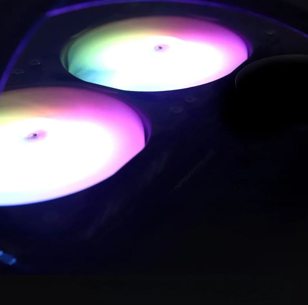 DarkFlash DV360S  Wave Liquid Cooling - BLACK (PHOTO & VIDEO DISPLAY WITH TEMPERATURE)/DarkFlash DV360S Wave Liquid Cooling - أسود (شاشة عرض الصور والفيديو مع درجة الحرارة)