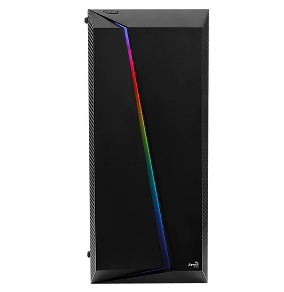 Aerocool Cylon Pro RGB Mid Tower PC Case – Black, 1-Fan / علبة كمبيوتر Aerocool Cylon Pro RGB متوسطة الحجم - سوداء، مروحة واحدة