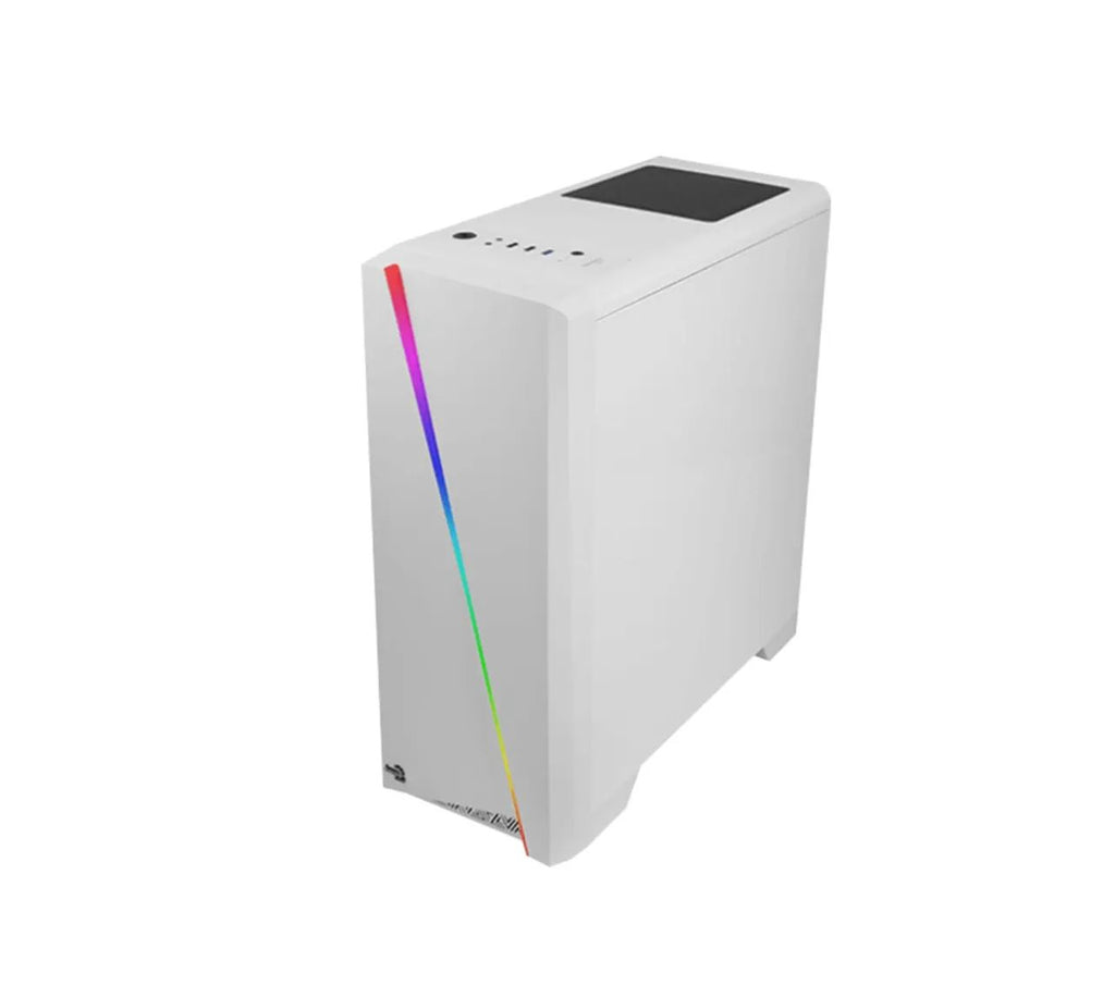 Aerocool Cylon Tempered Glass Rgb Atx Mid Tower - White / Aerocool Cylon زجاج مقوى RGB Atx Mid Tower - أبيض