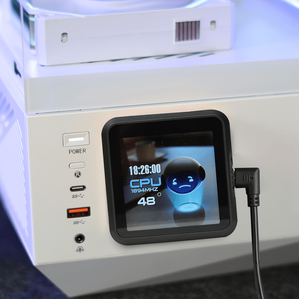 DarkFlash DE360 Liquid Cooling - Black (PHOTO & VIDEO DISPLAY WITH TEMPERATURE)/DarkFlash DE360 Liquid Cooling - أسود (شاشة عرض الصور والفيديو مع درجة الحرارة)