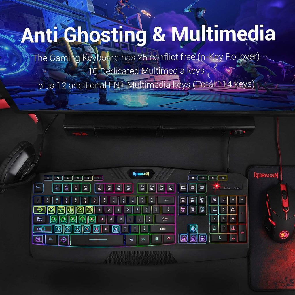 Redragon S101 Gaming Combo 4in1