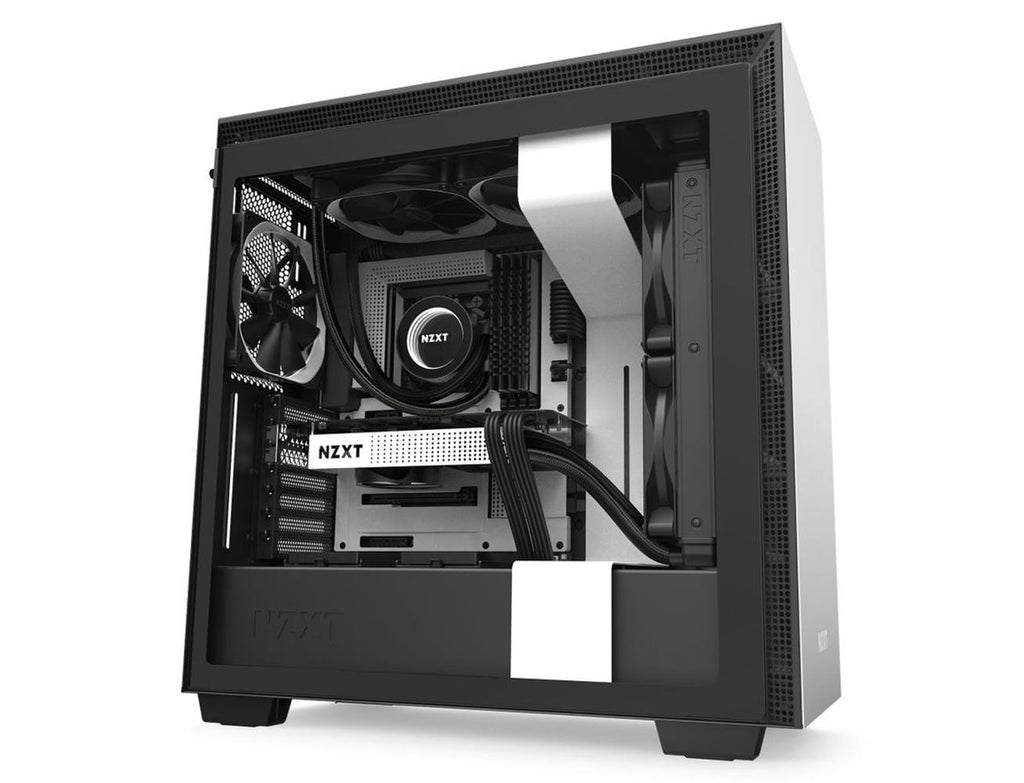 NZXT H710 ATX Mid Tower Gaming Case - Matte Black/White
