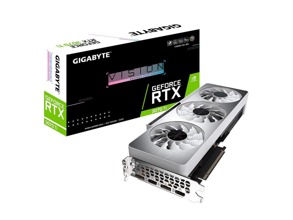 GIGABYTE Vision GeForce RTX 3070 Ti 8GB GDDR6X PCI Express 4.0 x16 ATX Video Card OC-8GD