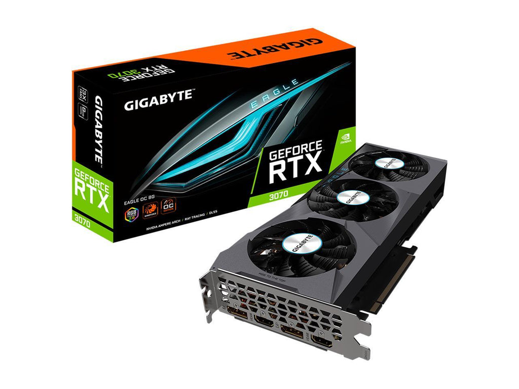 GIGABYTE Eagle GeForce RTX 3070 8GB GDDR6 PCI Express 4.0 ATX Video Card GV-N3070EAGLE OC-8GD (rev. 2.0)