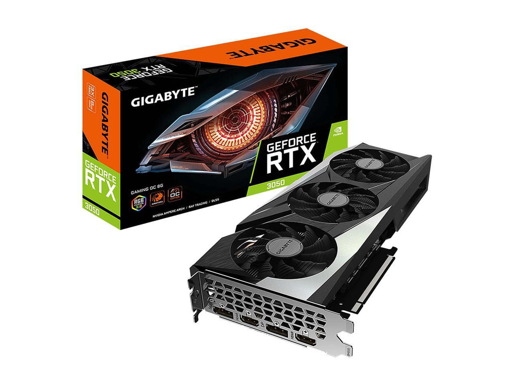 GIGABYTE GeForce RTX 3050 GAMING OC Graphics Card, 3x WINDFORCE Fans, 8GB GDDR6 128-bit