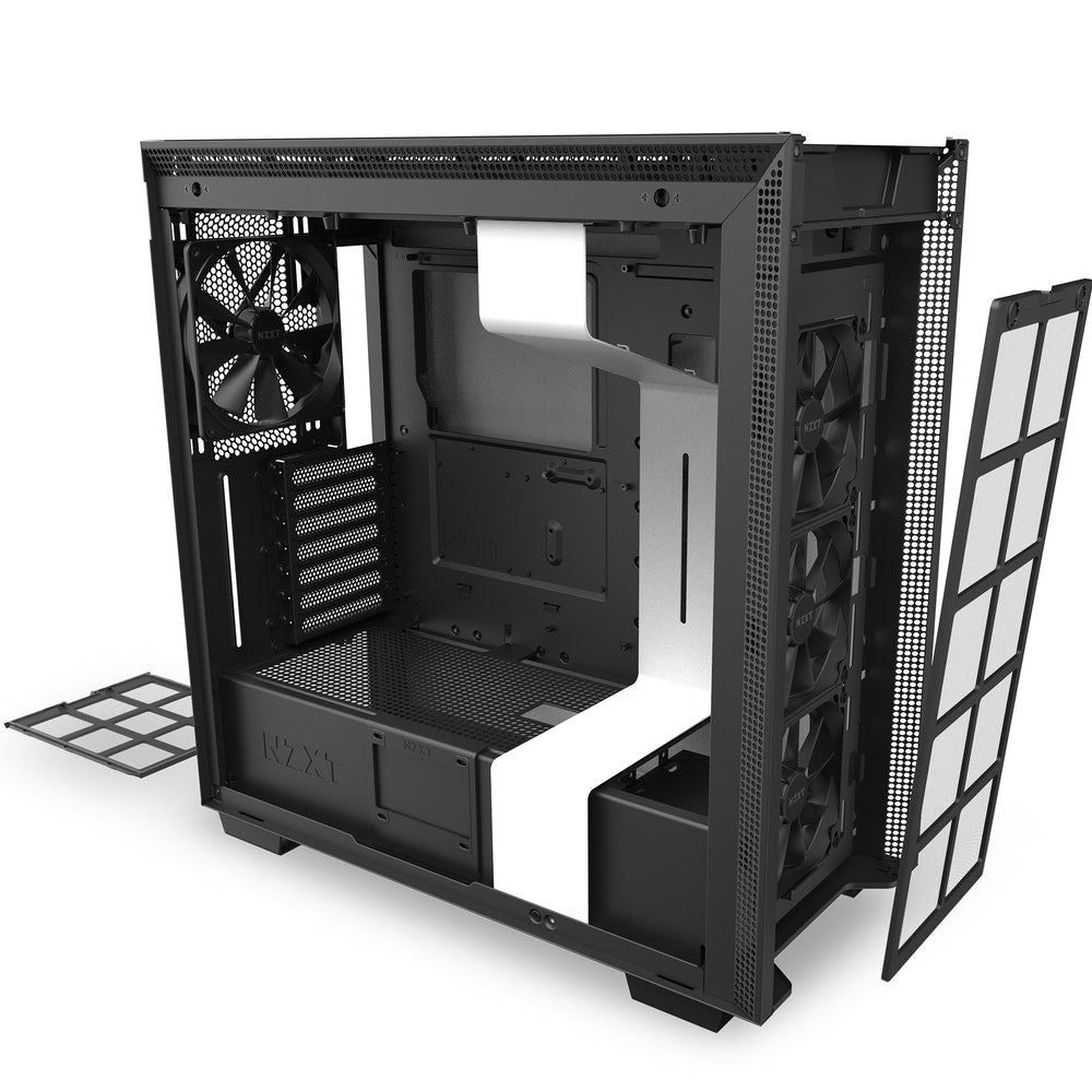 NZXT H710i ATX Mid Tower Gaming Case - Matte Black/White