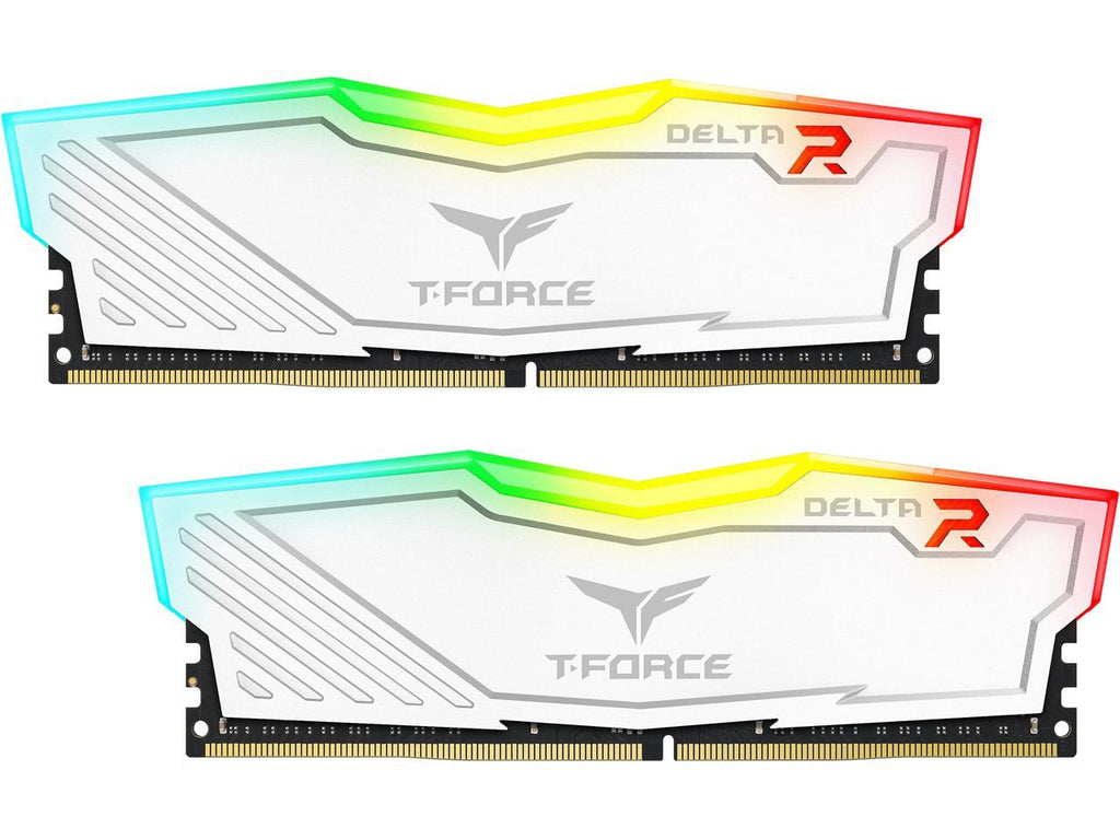 Team T-Force Delta RGB White 16GB (2 x 8GB) 288-Pin DDR4 SDRAM DDR4 3600 Intel XMP 2.0 Desktop Memory