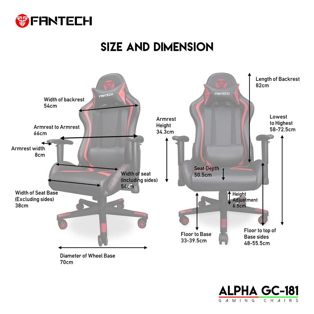 FANTECH (RED) GC-181 Gaming Chair