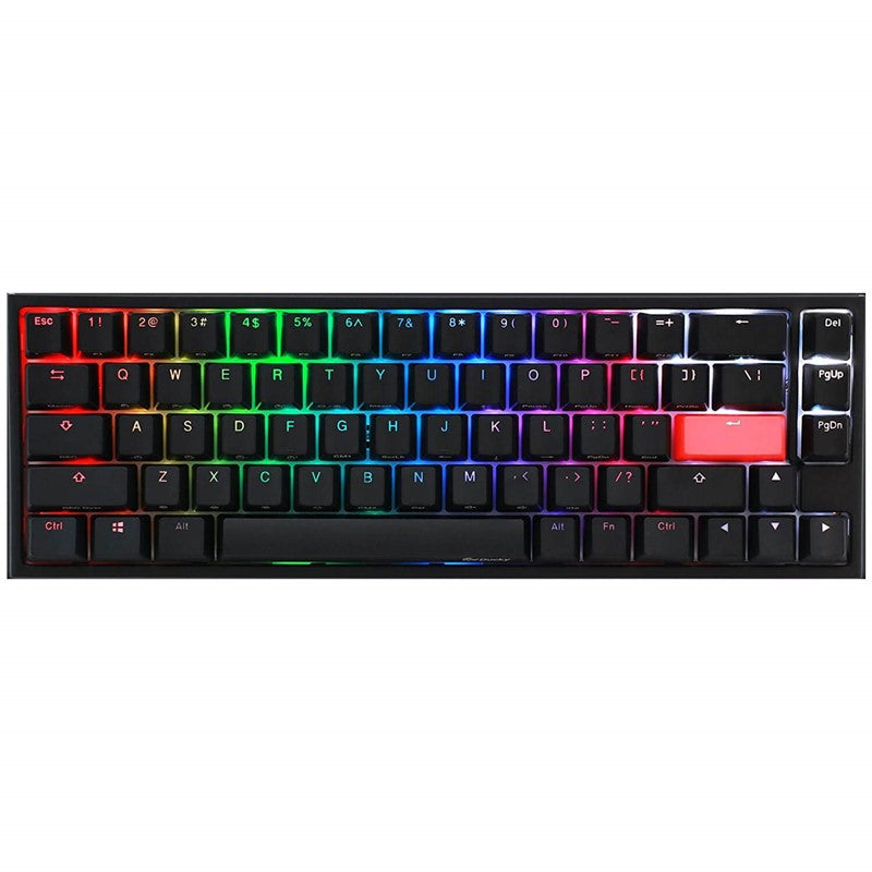 Ducky One 2 Mini SF 65% Gaming Keyboard Cherry Silent Red RGB Switch - Black DKON1967ST-SUSPDAZT1