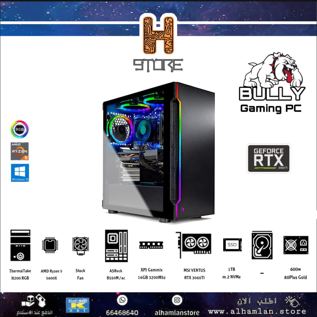 BULLY Ryzen5 RTX3060TI GAMING PC