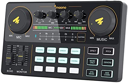 Maono Caster Lite Pro Mixer Portable Podcast console
