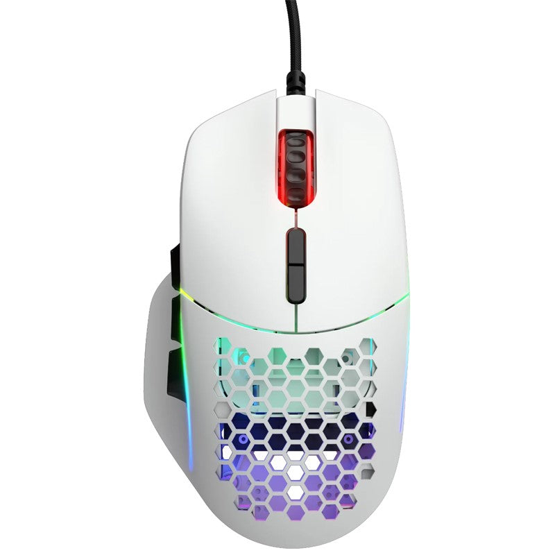 Glorious Model I Wired RGB - (Matte White) Gaming Mouse