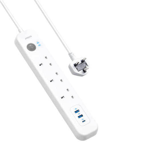 Anker PowerExtend USB-C 6-IN-1 PowerStrip - White