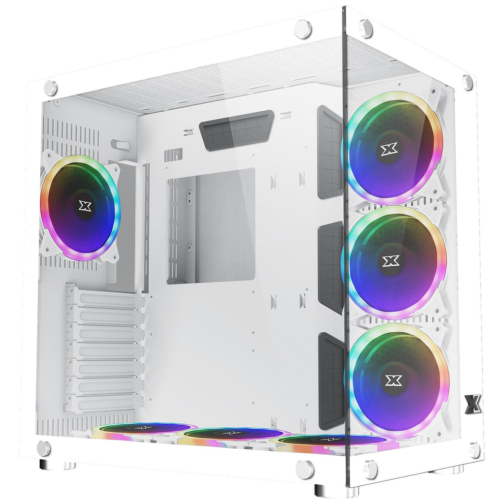XIGMATEK Aquarius Plus -RGB -Tempered Glass ATX Case White