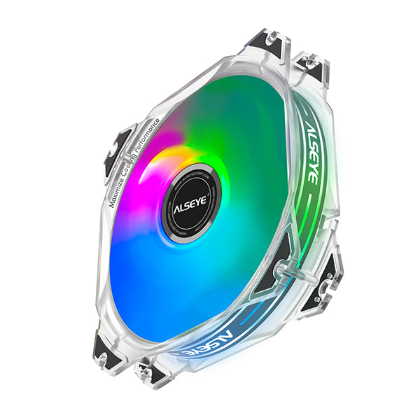 ALSEYE M120-P Transparent RGB MAX Series Fan