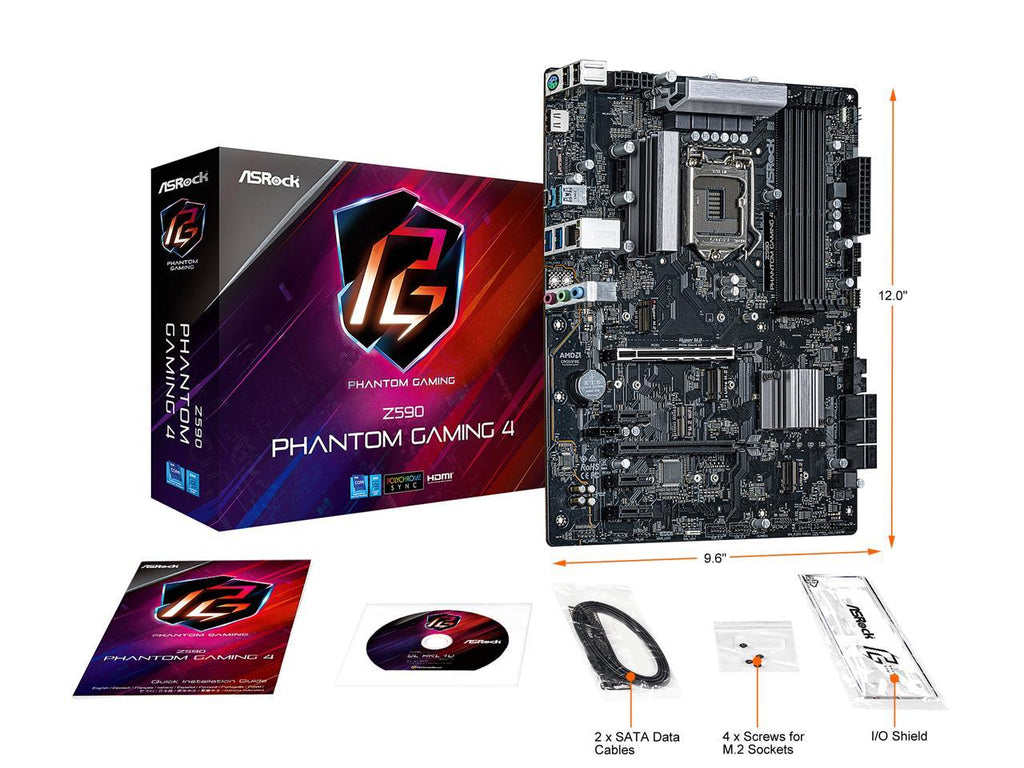 For ASRock Z490 PHANTOM GAMING 4 Support i3/i5/i7/i9-10th CPU Motherboard For ASRock Z490 PHANTOM GAMING 4 Support i3/i5/i7/i9-10th CPU Motherboard