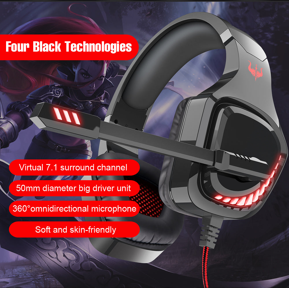 OVLENG 7.1 RED Gaming Headset