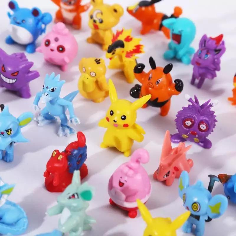 24 PCS Mini Action Figures Monster Toys Set for Pokemon Game Player