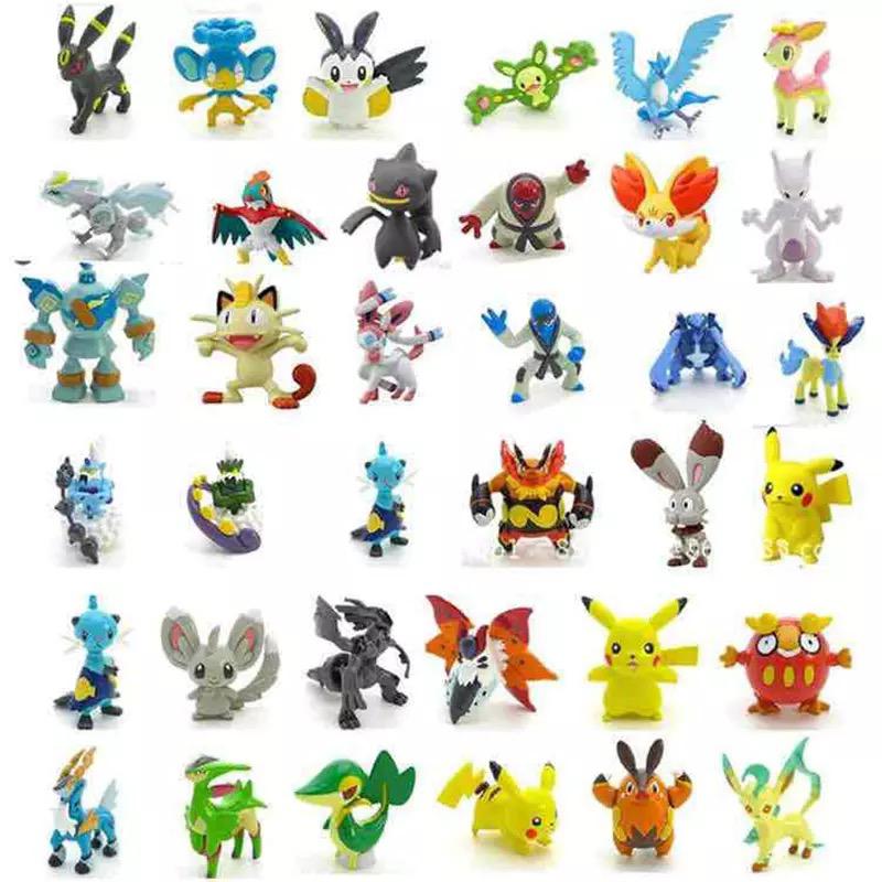 24 PCS Mini Action Figures Monster Toys Set for Pokemon Game