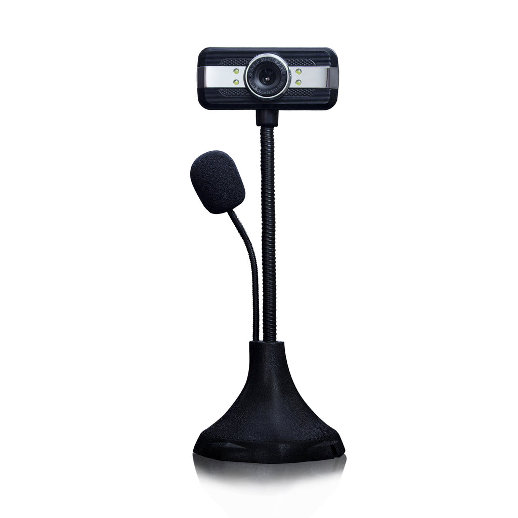 480p USB high quality HD Gaming Webcam + Mic [LED]