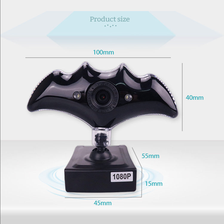 Batman 1080P CMOS Webcam Built-in Mic Wired HD