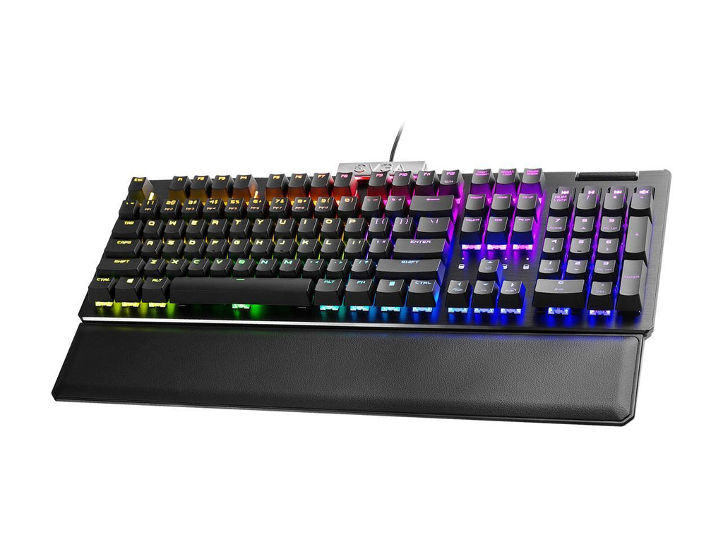 EVGA Z15 RGB Mechanical Gaming Keyboard, Clicky Switch, RGB Backlit LED, Hot Swappable Kailh Speed Bronze Switches 822-W1-15US-KR