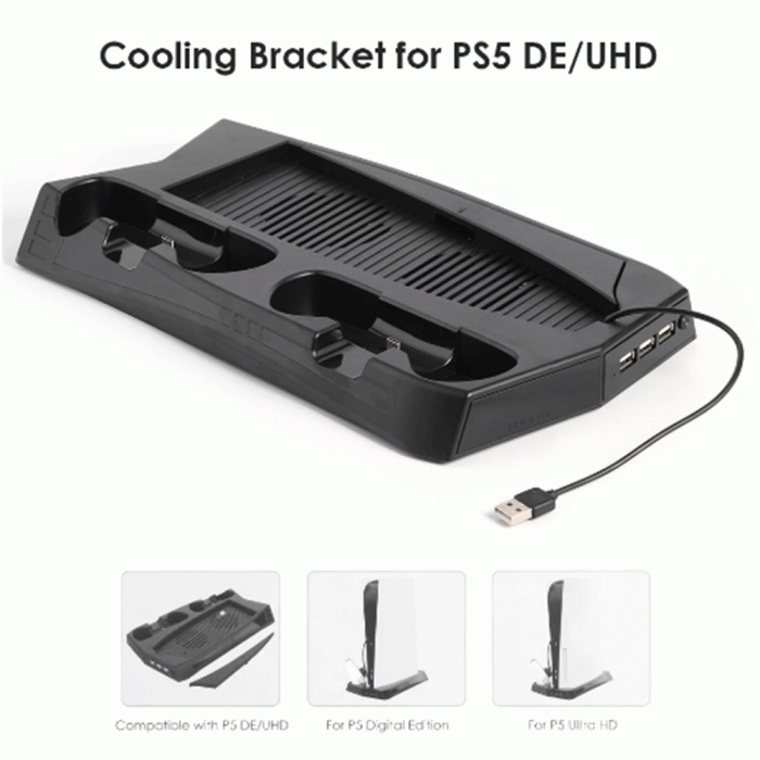 KJH PS5 Charging Stand with cooling Fan