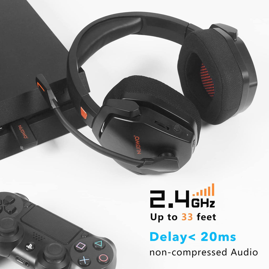 NUBWO G06 Wireless Gaming Headset with Microphone for PS5, PS4, PC, Mac.