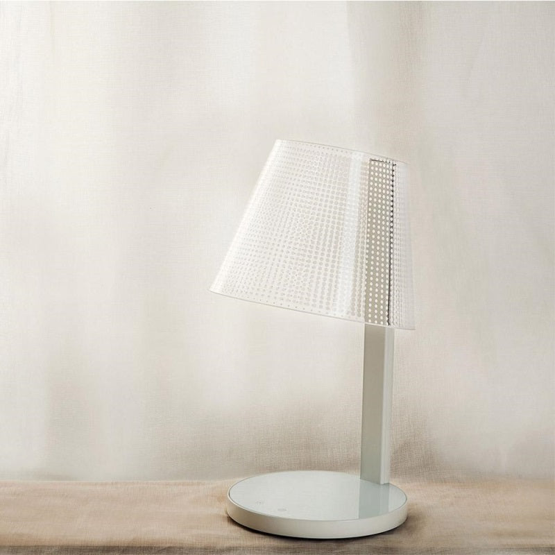 LED Table Lamp – White Stand