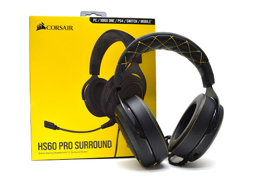 Corsair HS60 PRO 7.1 Surround Gaming Headset - Yellow