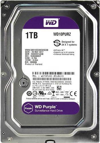 WD Western Digital 1TB Internal Hard Drive Purple